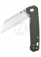QSP Knife Penguin, Satin D2 Blade, Green Micarta Handle QS130-C